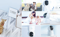 ZOSI C518 Indoor Pan/Tilt Smart Security IP Camera 2K 360° Baby Pet Monitor AI Human Tracking 2.4G/5G WiFi Surveillance Camera