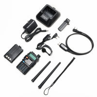 Baofeng X Radioddity UV-5RX3 Tri-band VHF, 1.25M, UHF Amateur Handheld Ham Two Way Radio Walkie Talkie With Earpiece And