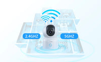 ZOSI C518 Indoor Pan/Tilt Smart Security IP Camera 2K 360° Baby Pet Monitor AI Human Tracking 2.4G/5G WiFi Surveillance Camera