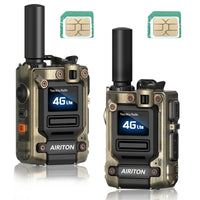 2X AI-G7 Global Network POC Radio Walkie Talkie 4G WiFi Unlimited Range Type-C Long Range Sim Card Two Way Radio for Hunting