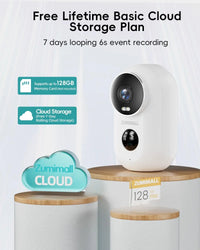 ZUMIMALL APP F5 Security Cameras Wireless Outdoor with Magnetic Mount, Battery Powered, 2.4G WiFi ,3MP Color Night Vision