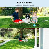 6K 15MP HD IP Camera Outdoor Three-Lens External WiFi Camera 4K 8MP Dual Screen Security PTZ Cam Auto Tracking Surveillance