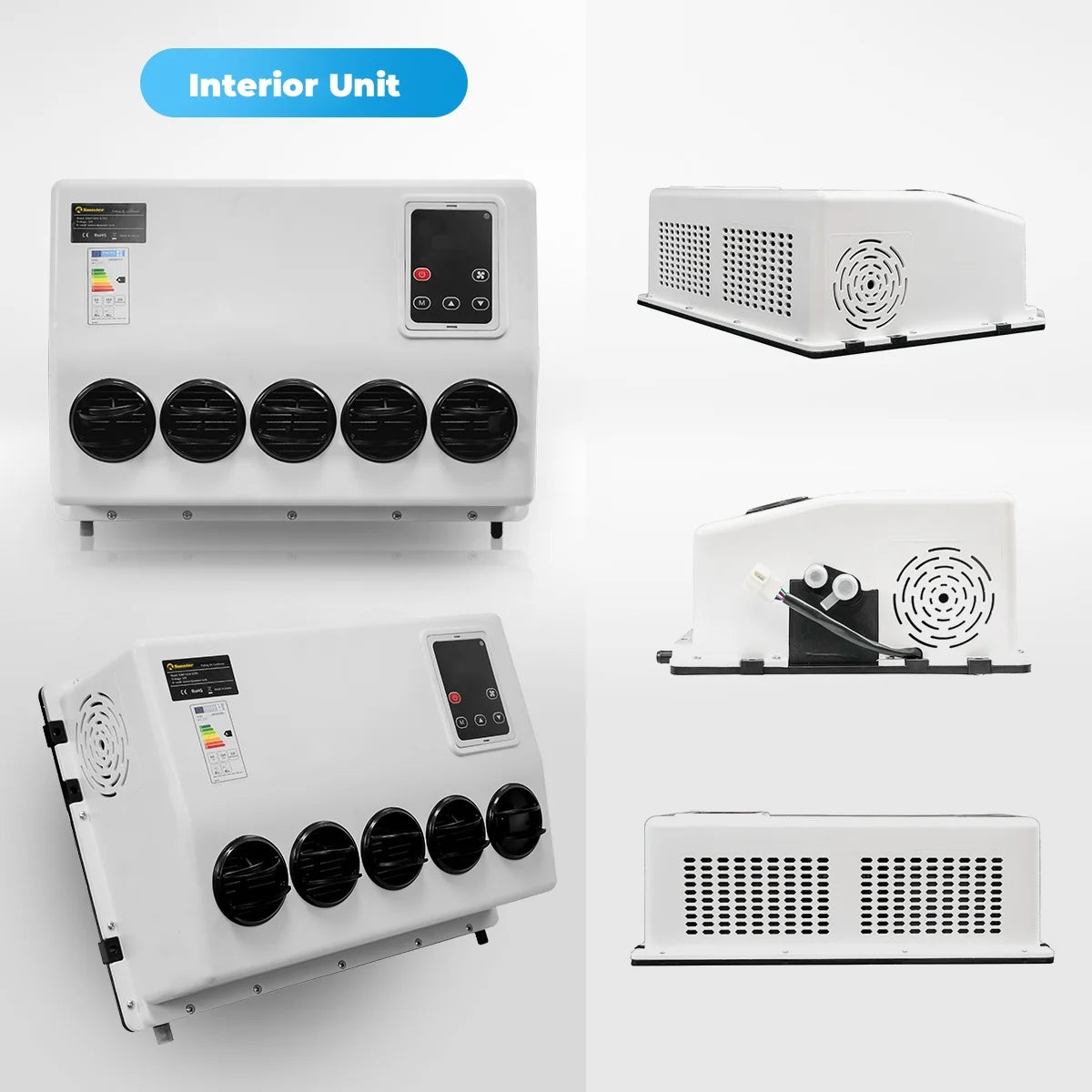 12V 24V Electric Roof Air Conditioning RV Air Conditioning, Parking Air Conditioning Automatic Constant Temperature for Trailers