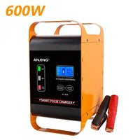 Super Large 600W 400W Car Battery Charger 12V 24V Universal 50A/30A Quick Charge Battery Charge Device for SUV Truck Car Battery