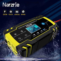 12V-24V 8A Full Automatic Battery-chargers Digital LCD Display Car Battery Chargers Power Puls Repair Chargers Wet Dry Lead Acid