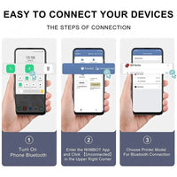 Niimbot B21 Mini Portable Printer Adhesive Label Thermal Printer Wireless Bluetooth For Sticker Labeling Machine Printer