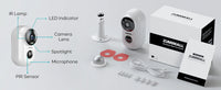 ZUMIMALL APP F5 Security Cameras Wireless Outdoor with Magnetic Mount, Battery Powered, 2.4G WiFi ,3MP Color Night Vision