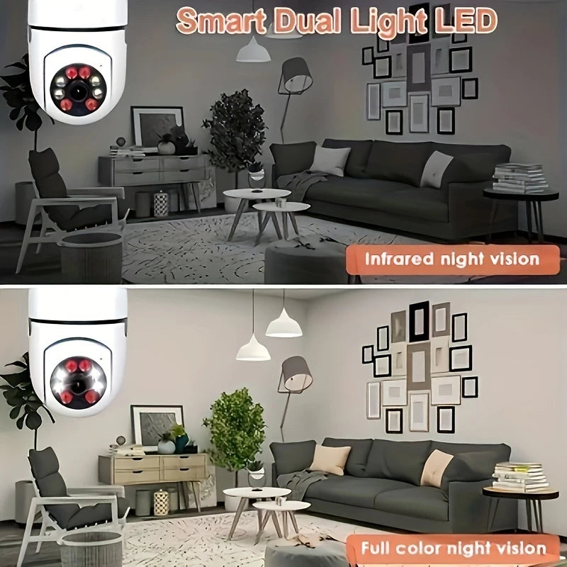 4PC Boykeep Light Bulb Security Cameras, Wireless 5G WiFi ,Ease Life APP,360 Degree E27 1080P Cam,Night Vision,Motion Detection