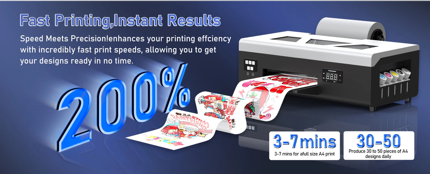 Colorsun DTF Printer Impressora A4/A3 Direct to Film T-Shirt Printing Machine Digital Inkjet DTF Printers For T-Shirt Hoodies