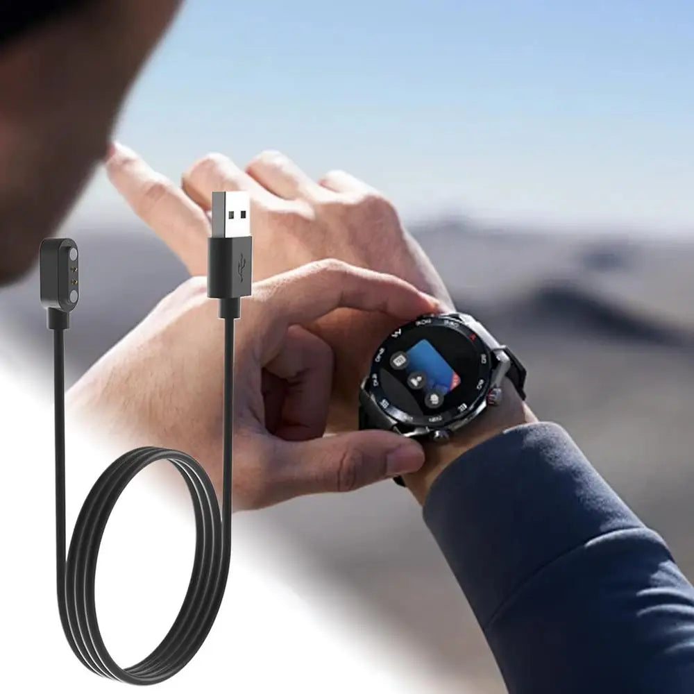 For MOTOROLA MOTO Watch100 Smartwatch Magnetic Charging Cable 100cm Charger Cord Smart Watch Charging Cable Overload Protection