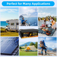 MFUZOP 1280Wh 2560Wh 3840Wh  12V LiFePO4 Rechargeable Battery Intelligent BMS100Ah 200Ah 300Ah System for RV Camping No VAT
