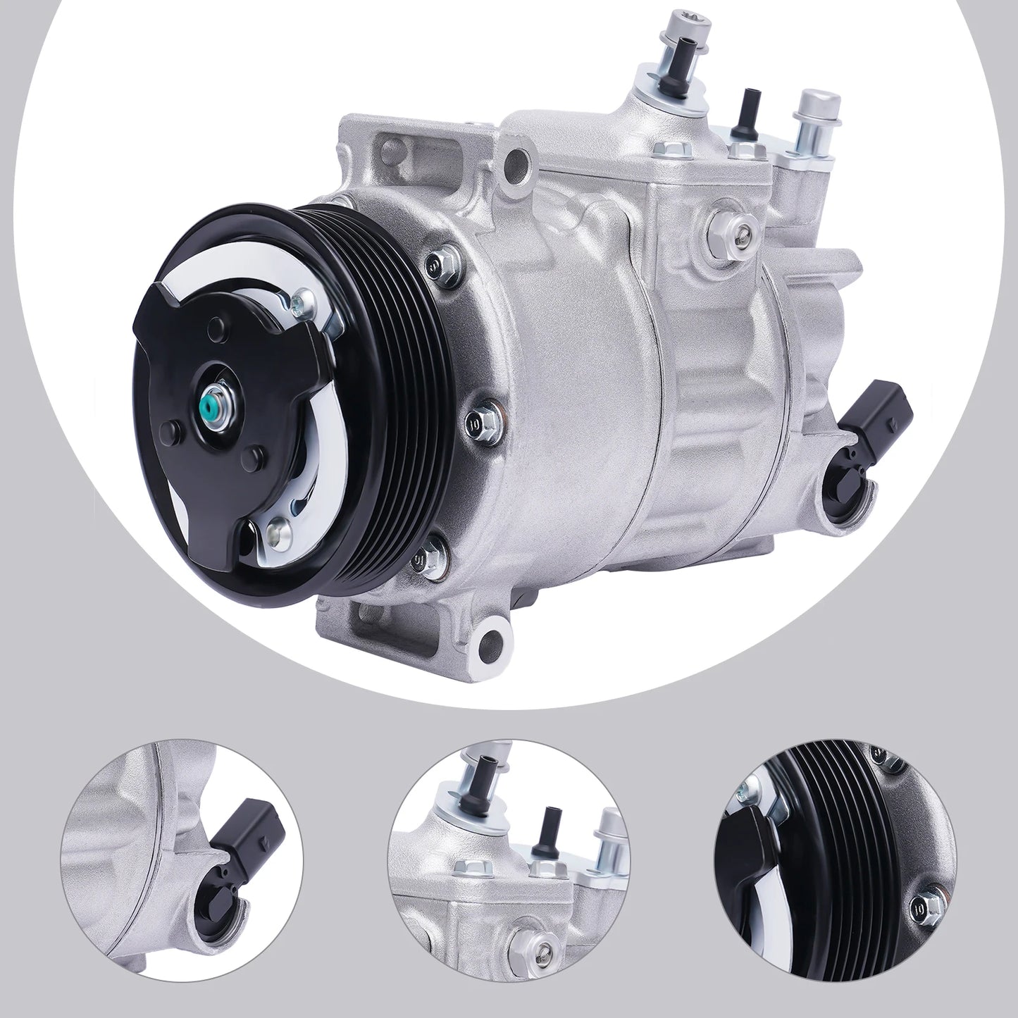 A/C AC Compressor & A/C Clutch For Audi A3 VW Golf Passat Eos TT 2.0L 1K0 820 859
