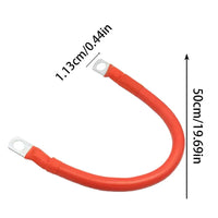 50CM Battery Inverter Cable With Terminals 4AWG Stranded Copper Cord Solar Power Connection Wire With Lug Car Accessories