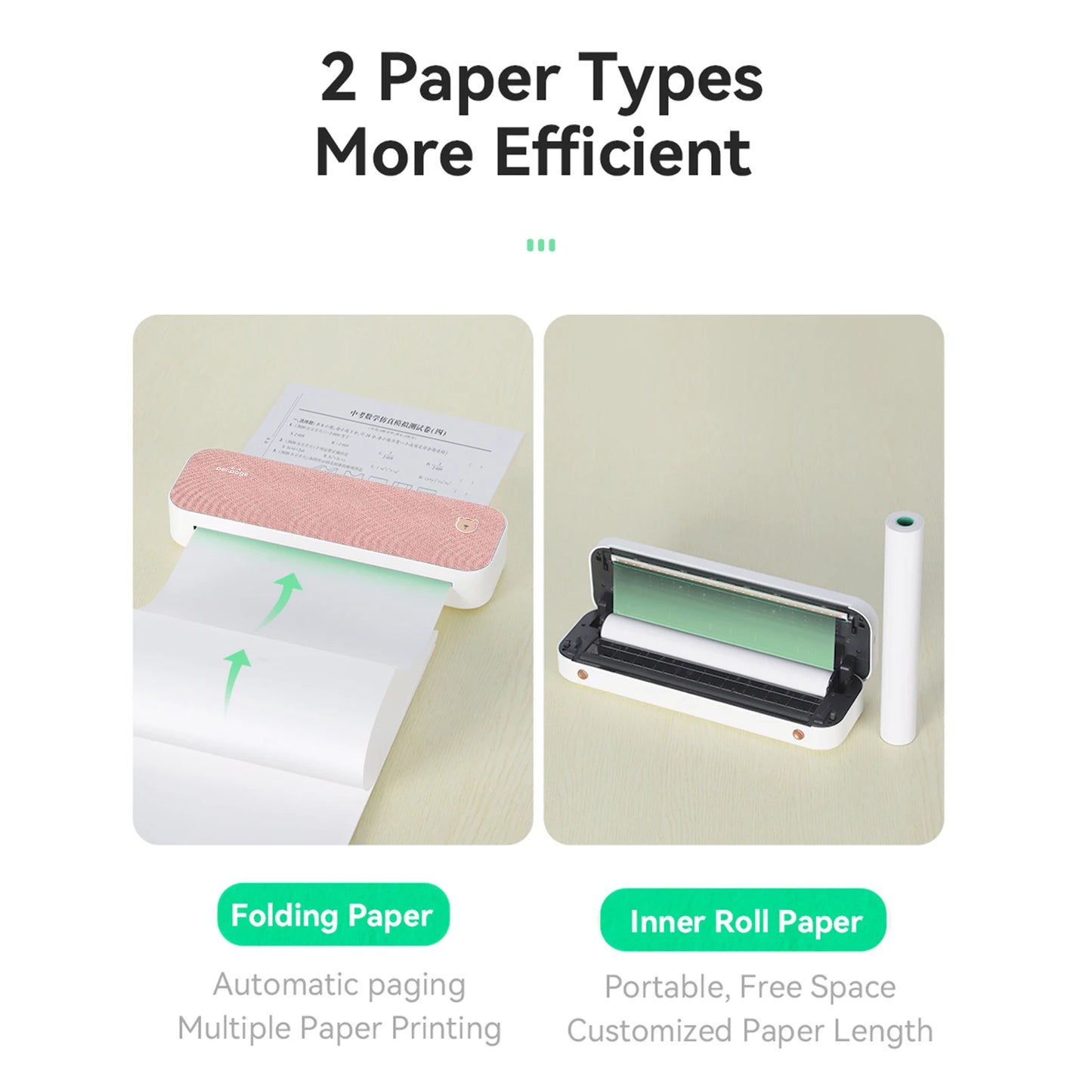 PeriPage A40 A4 Printer Wirless Printer USB Android BT Printing PDF File Webpage Contract Picture with 10 Rolls Thermal Paper