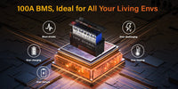 Humsienk 12V 20Ah 100Ah 200Ah 314Ah LiFePO4 Battery Rechargeable Cells 15000 Cycle BMS For RV/ Vans/ Camping/ Home Storage/Solar