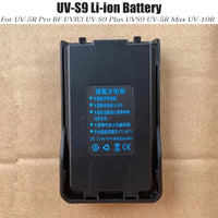 For BAOFENG Walkie Talkie Battery Compatible with UV-S9/UV-5R Pro/BF-UVB3 Plus/UV-S9 Plus/UV-5R Max/UV-10R Two Way Radio