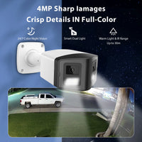 VIKYLIN 180° Panoramic View 4MP Dual-Lens PoE Security IP Camera CCTV Home Outdoor Video Surveillance POE Security camera Onvif