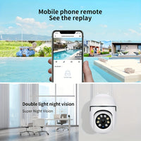 BoyKeep 1080P WiFi Bulb Surveillance Camera Color Night Vision Motion Tracking Indoor Outdoor Security Monitor Camera Y108