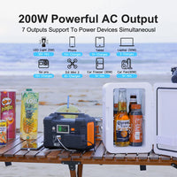 FF Flashfish 200W Portable Power Station 151Wh Solar Generator 230V AC DC Batteries Supply Outdoor Battery for Solar Panel Drone