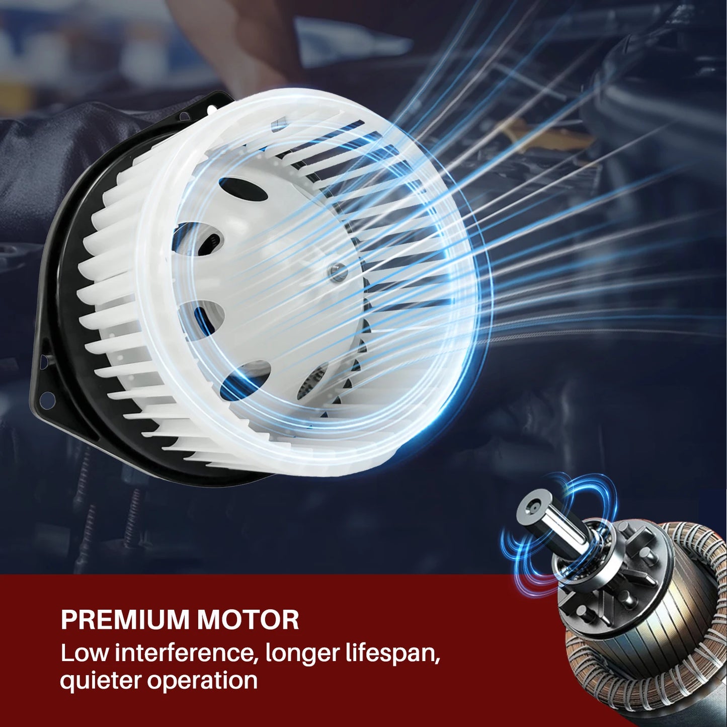 Aspligo Air Conditioner AC Heater Blower Motor With Fan Cage For INFINITI EX35 EX37 FX35 FX37 FX50 G25 G35 G37 JX35 M35 M45 Q50