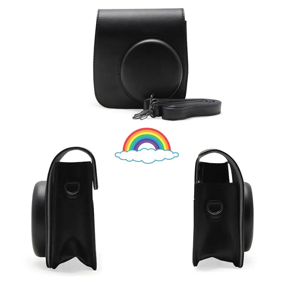 Fujifilm Instax Mini Camera Case Bag PU Leather Cover with Shoulder Strap For Instax Mini 9 Mini 8 Mini 11 Instant Film Cameras