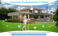 Jennov 4K 8MP Outdoor PTZ IP POE Camera 20X Optical Zoom & Human Detection, 320ft IR Night Vision,  Hikvision Onvif Compatible