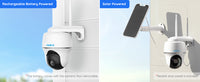 Reolink Argus 3MP PT WiFi Security Camera Outdoor Solar/Battery Powered IP Cam Wireless Pan Tilt Surveillance Cameras