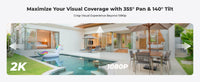 Reolink Argus 3MP PT WiFi Security Camera Outdoor Solar/Battery Powered IP Cam Wireless Pan Tilt Surveillance Cameras