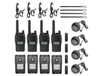 BAOFENG BF-88ST Pro Walkie Talkie, Upgraded Long Range Rechargeable License-Free PMR446 Two Way Radios with LCD Display,4 Pack