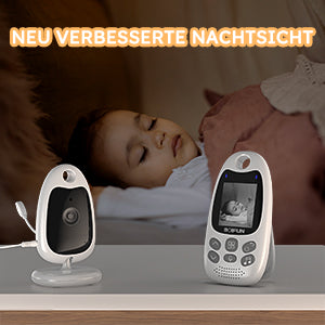 BOIFUN Baby Monitor with Camera Portable Vox Function Temperature Sensor Video 2.4 GHz Smart Standby 720p Bidirectional Voice