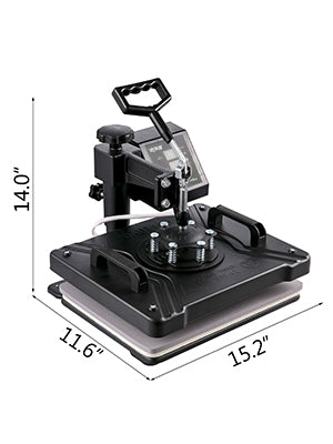 SucceBuy Combo Heat Press Machine 5/6/8 in 1 30*38CM 38*38CM Muntifunctional Sublimation Printer Transfer Mug Hat Plate T-Shirt