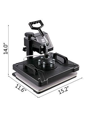 SucceBuy Combo Heat Press Machine 5/6/8 in 1 30*38CM 38*38CM Muntifunctional Sublimation Printer Transfer Mug Hat Plate T-Shirt