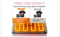 SucceBuy Heat Press Machine 12x15 inch  8 in 1 Heat Transfer Machine 360° Swing Away T-Shirt for T-Shirts/Mugs/Hats/Plates Pink