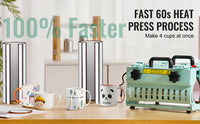 VEVOR Tumbler Heat Press Machine 2 Station Heaters 11-30oz Mug Press Tumbler Press for Sublimation Tumblers Cups and Mug 19.6lbs