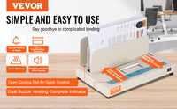 VEVOR Thermal Binding Machine 500 Sheets 50mm Binding Thickness A3(Short Edge)/A4/A5 Document with Infrared Optical Detection