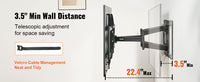 VEVOR Full Motion TV Mount Fit for Most 26-90in TVs Swivel Tilt Horizontal Adjustment TV Wall Mount Bracket W/ Articulating Arms
