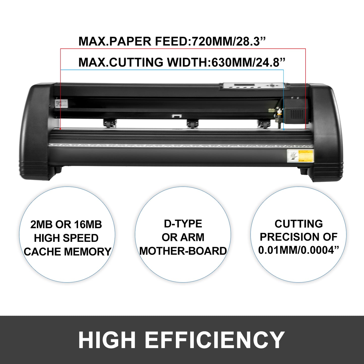 SucceBuy 28-34 Inch Vinyl Cutter Machine W/ Floor Stand Vinly Sign Cutting Plotter Starter Kits Software Adjustable Force  Speed