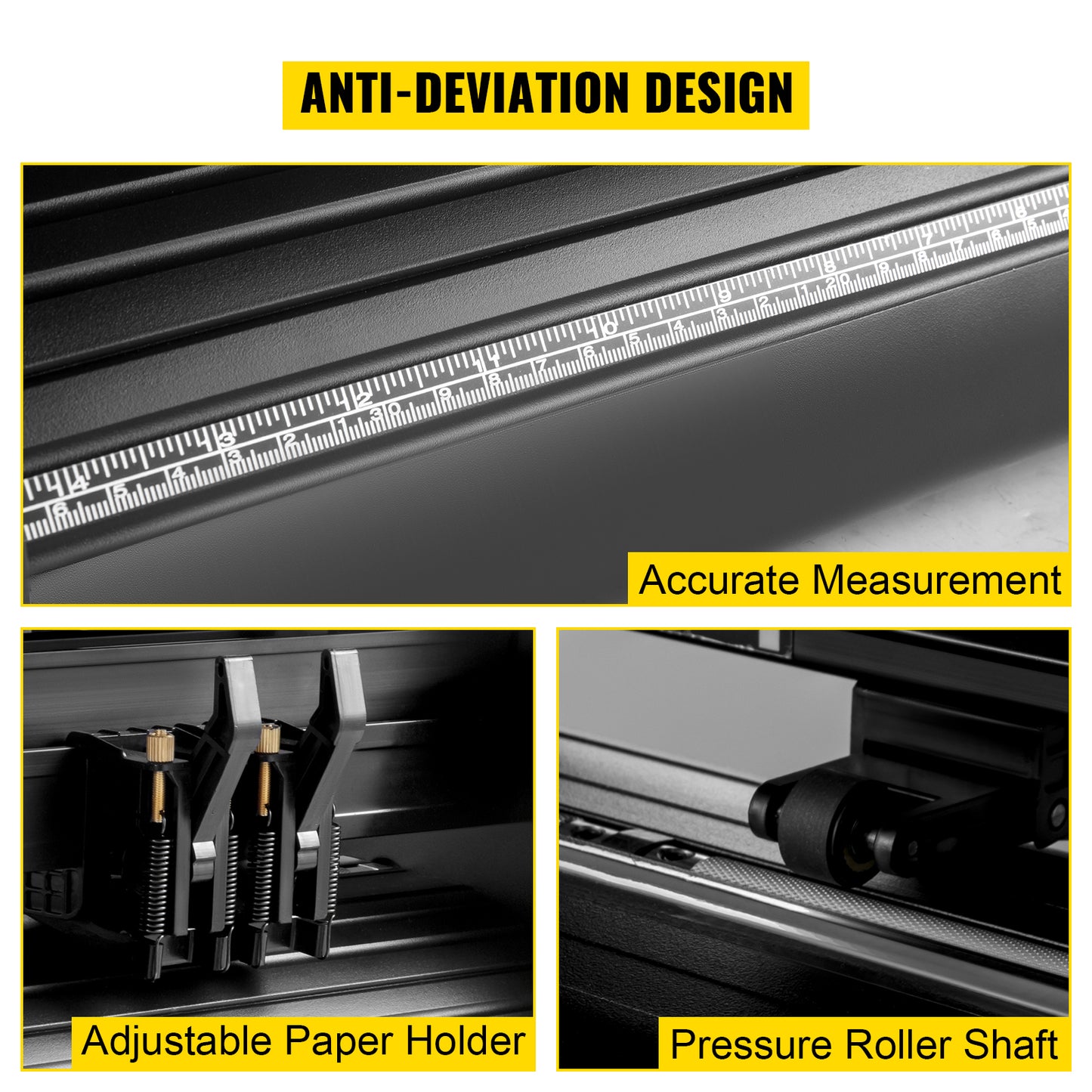 SucceBuy Vinyl Cutter Machine Computer Windows Software 3 Blades Pen Holder 14Inch 375MM Max Paper Feed Printer Cutting Plotter